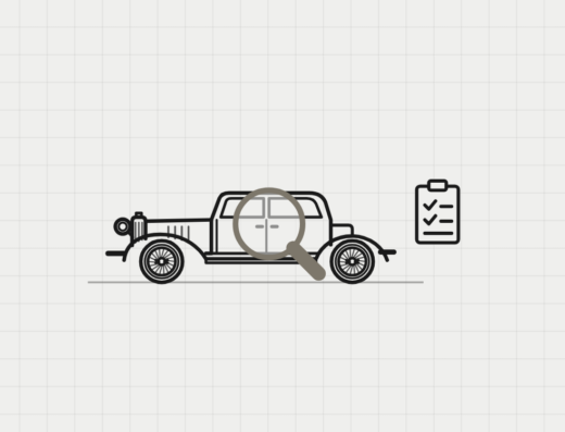 Zeichnung: Oldtimer-Gutachter