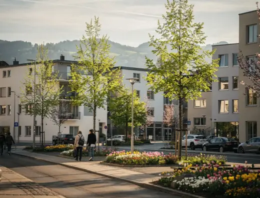 Landschaft von Chamerstrasse 56 6300 Zug