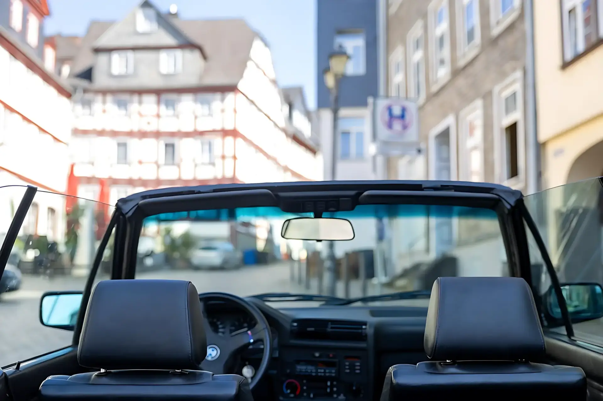 BMW 320i E30 Cabrio mieten in Grünberg, Hochzeitsauto
